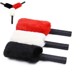 Plush Leather Slapper Paddle Whips Fetish Fantasy Flogger Cosplay Slave BDSM Paddles Flirt Sex Toys For Couples Shame Adult Game 240117