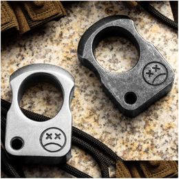 Brass Knuckles High Quality Self Defence Metal Knuckle Duster Finger Tiger Female Anti Wolf Device Outdoor Edc Tool Drop Delivery Spor Otjsi