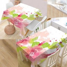 Table Cloth Flower Cover Printing Waterproof Tablecloth More Size Tablecloths Kitchen Wedding El Decoration