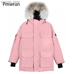 Men's Down Parkas 08 Expedition Style Couples Down Jacket Parka 90% Pure Duck Down Hooded Warm Down Jacket For Men Outdoor Ski Casual Jacket Q240118