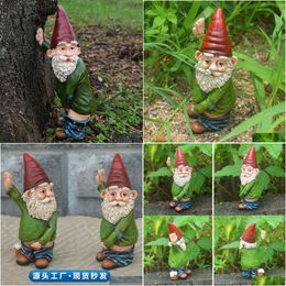 Christmas Decorations White-Bearded Gnome Old Man Dwarf Statue Resin Handicraft Ornament Garden Drop Delivery Home Festive Party Supp Dhden