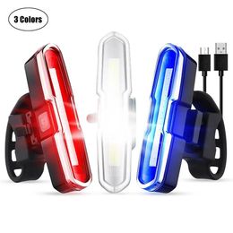 Helmets Uwayoo Scooter Bike Led Tail Light Helmet Backpack Bicycle Rear Lights Cycling Safety Accessories Flash Red Blue Lamp Ciclismo