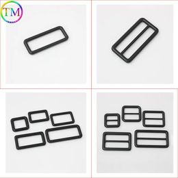 25mm 32mm Matte Black Metal Tri Glide Strap Ribbon Slider Buckles Durable Square Ring Buckles Adjustable Buckle Diy Bag 240117