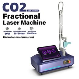 CO2 Laser Skin Resurfacing Acne Scar Removal Machine 60w Power 2 Years Warranty FDA Fractional CO2 Laser Machine Vaginal Tightening