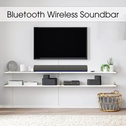 Soundbar 20W TV Soundbar HiFi Speaker Home Theater Sound bar Bass Effect Bluetoothcompatible Speaker Support RCA USB AUX For PC TV