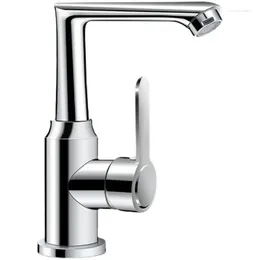 Kitchen Faucets 1pc Basin Stainless Steel Chrome And Cold Water Faucet Sink Single Handler Mixer Tap For Bathroom