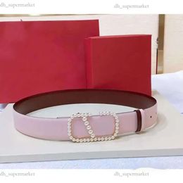 Designer Belt Top Belt valen belts tino belts Classic Double-sided Wear Imitation Pearl Letter Buckle Women Accessory Belt Width 4.0cm Fashion Men Womens 880