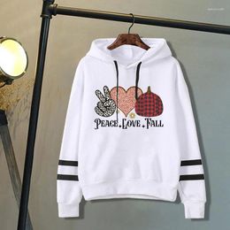Women's Hoodies Autumn And Winter Fashion Long-Sleeved Sweater Peace Love Fall Outdoor Sports Hoodie Printing Casual Loose Hoode