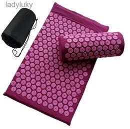 Yoga Mats Spike Acupuncture Massage Foot Hand Pad Carpet Rug Pillow Massager Stress Relieve Relaxation Back Body Pain Accupressure MatL240118