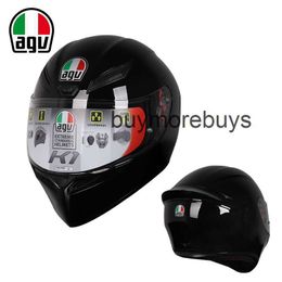 Full Face Open Agv Helmet k Motorcycle Racing Full Helmet Full Coverage Anti Fog Men and Women All Seasons Full Helmet Sports Car Helmet Motorcycle Running Helmet RB2I