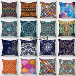 Pillow Case Plush Pillows Cushions Bohemian Covers Ethnic Flower Geometric Cases Mandala Cushion Cover Sofa Living Room Home Decorativevaiduryd