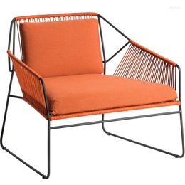 Camp Furniture Balcony Leisure Chair Simple Rattan Sofa Single Coffee Table Lazy Recliner Small Apartment Outdoor And