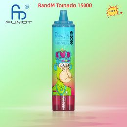 original factory Fumot tornado 15000 puffs RandM vape Disposable E-cigarettes shisha 15K vape puff EU top 1 hot selling device