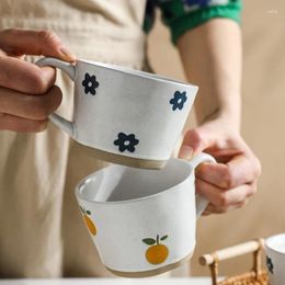 Mugs Coffee Mug Vintage Home Breakfast Drinking Tea Couple Ceramic