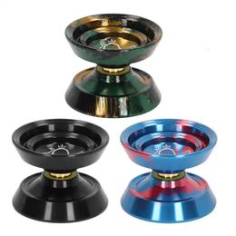 YoYo Ball Unresponsive Aluminum Alloy Advanced Fade Free Exquisite Metal Yoyo for Competition with Glove 3pcs Strings 240117