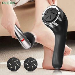 Files Electric Foot File Pedicure with Vacuum Callus Removal Rechargeable Feet Sandpaper Grinder Foot Dead Skin Remover