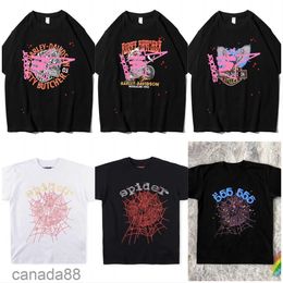 Men t Shirt Pink Young Thug Sp5der 555555 Mans Women Quality Foaming Printing Spider Web Pattern Tshirt Fashion Top Tees Yd 8OFZ 8OFZ