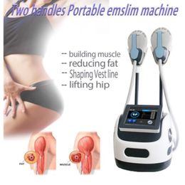Rf Equipment 2 Applicators Emslim Devices Electromagnetic Muscle Stimulation Fat Burning Shaping Beauty Equipment