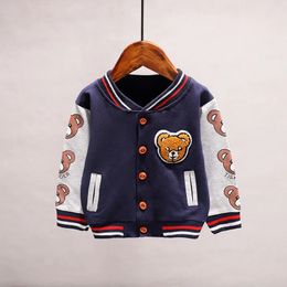 New Spring Summer Autumn Baby Girls and Boys Clothing Children's Cotton Cartoon Jackets Children's Fashion Sports Clothing Baby Sports Clothing 240118