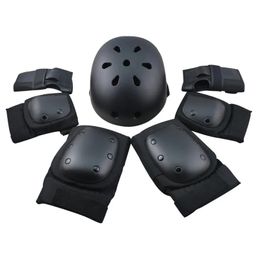 Gear 6 pieces Pads Elbow Wrist Knee Pad for Outdoor Sports Protective Kit Inline Speed Skating Racing Cycling Skateboard S M L XL400g