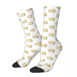 Men's Socks Cheesecake Harajuku Super Soft Stockings All Season Long Accessories For Unisex Birthday Present