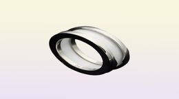 high quality Back white ceramic rings new Luxury fashion brand Titanium steel women charm love couple ring Jewellery whole6391974