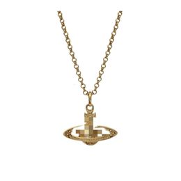 Satellite Necklace Designer Women Top Quality Pendant New Empress Classic Saturn Chain Temperament Necklace