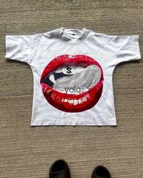 T-shirt da uomo 2023 New Fashion Gothic Punk Cartoon Stampa T-shirt oversize per uomo 2K Moda allentata Casual Girocollo Top T-shirt Donna'syolq