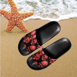 Slippers Fashion Skull Design Women's Sandals Home Bathroom Slides Non Slip Comfortable Indoor Girls Lightweight Summer Zapatos