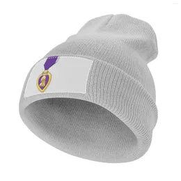 Berets National Purple Heart Day Knitted Hat Sports Caps Man Luxury Cap Custom Hats Men Golf Wear Women's