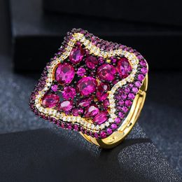Bands GODKI Monaco Design Luxury Statement Stackable Ring For Women Wedding Cubic Zircon Engagement Dubai Punk Bridal Top Finger Rings