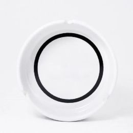 Popielniczka luksusowa ceramika z klasyczną białą/czarną okrągłą popielniczką