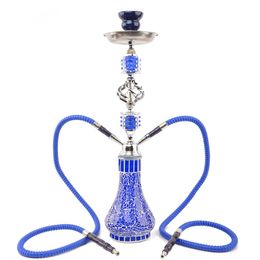 New Double tube Arab hookah Mosaic crystal glass Hookahs set shisha in stock High quality with Factory price