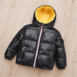 Children Boys Girls Hooded Casual Coats Fashion Warm Clothes 2-6 Years Kids Plain Jacket Autumn Winter Thicken Outwear