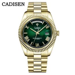 Other Watches CADISEN C8185 Sapphire Glass Watch Mens Japanese MIYOTA-8285 Movt Mens Watch Mechanical Automatic Diving Watch J240516