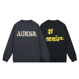 designer hoodie balencigs Fashion Hoodies Hoody Mens Sweaters High Quality version trendy brand autumn and winter campus couples simple and loose sweat 2AEG