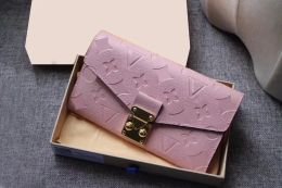 Fashion flowers designer zipper wallets luxurys Men Women leather bags High Quality Classic Letters coin Purse with Box Plaid card holder M62459 card holder