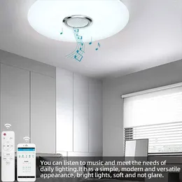 Ceiling Lights RGB LED Light Dimmable Bluetooth-compatible Modern Lamp With Speaker Smart For Bedroom Living Room
