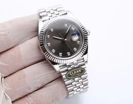 new Top clean Factory watches Men watch Automatic Mechanical Watches calendar FullStainless Steel diamond bezel waterproof Luminous Gold watch montre de luxe