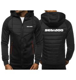 Men039s Jackets Sea Doo Seadoo Moto 2021 Winter Custom Short Cotton Hooded Jacket Printed Stitching Splicing Clothing1546957