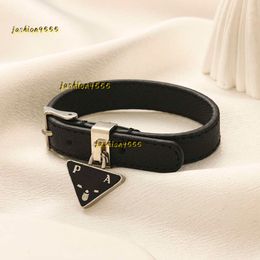 Bangle Designer Bracelet Leather Bracelet Bangle Charm Wrist Strap Women Luxury Bracelets Letter Jewelry Wristband Cuff Triangle Pendant Jewelry Bangle 2024