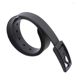 Belts 2024 Fashion Silicone Belt For Men And Women Candy Colour Apparel Accessories Iron-free Smooth Buckle Adjustable