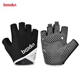 BOODUN/Bolton Cycling New Outdoor Fitness Gloves Half Finger Silicone Printed Sports