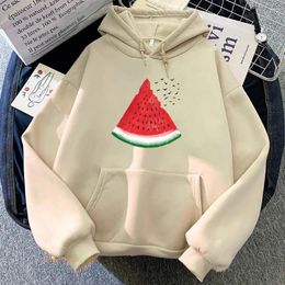 Women's Hoodies 2024 Watermelon Palestiatermelon Long Sleeve Women/Men Cartoon Sweatshirts Casual Winter Comfortable Clothing Sudader