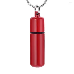 Chains Unisex Customise Memorial Keepsake Stainless Steel Cylinder Cremation Ashes Necklace