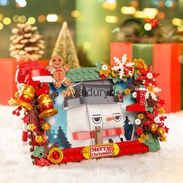 Christmas Toy Supplies 163pcs JK5107 Christmas Photo Frame Kids Educational Building Blocks Toys Suitable Christmas Gifts for Boys and Girlsvaiduryb