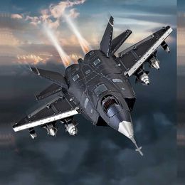 Candle Holders In Stock 3D Metal Puzzle Z-20 Armed Helicopter FC-31 Stealth Fighter DIY Laser Cutting Jigsaw Toys for Children Model Gifts YQ240123