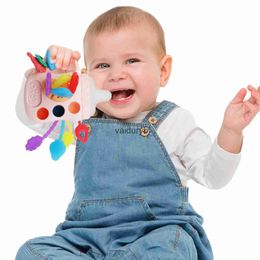 Teethers Toys 1pc Montessori Toy for Baby Cute Bottle Shape Baby Sensory Teething Toys with Rattles for Toddlers Boy Girl Birthday Gifts (Colvaiduryb