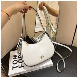 New Moon Sprout Printed Simple Fashionable Versatile Stylish and Texture Imitation Women's Underarm Crossbody Shoulder Bag 2147