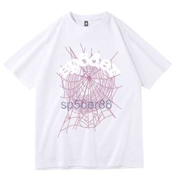 Designer Man t Shirt Foaming Printing Spider Web Pattern Women Tshirt Basketball the Letter Casual Climbing Middle Students Mountain Breathable Spring Summer PBOS